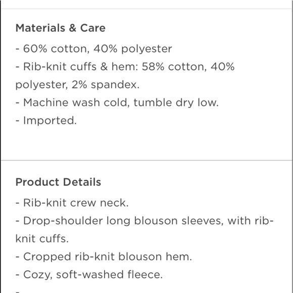 Old Navy black tie dye Loose crew cropped sweatshirt - Picture 7 of 11